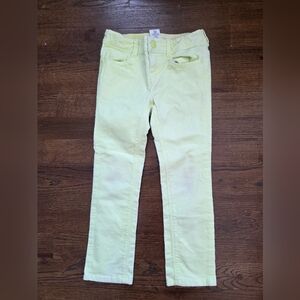GYMBOREE Girls 4 Lemon Yello Corduory Pants